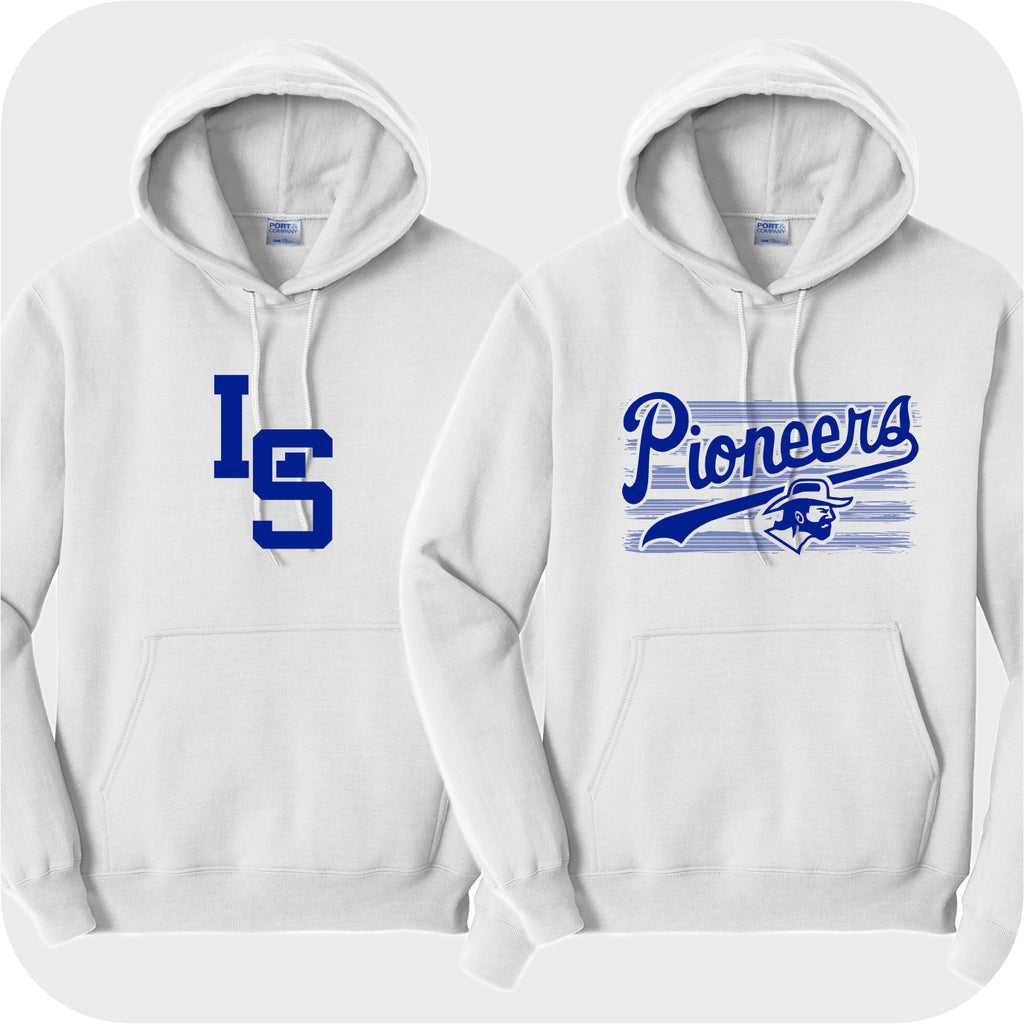 LSELEM01 - 15 White Youth Hooded Sweatshirt