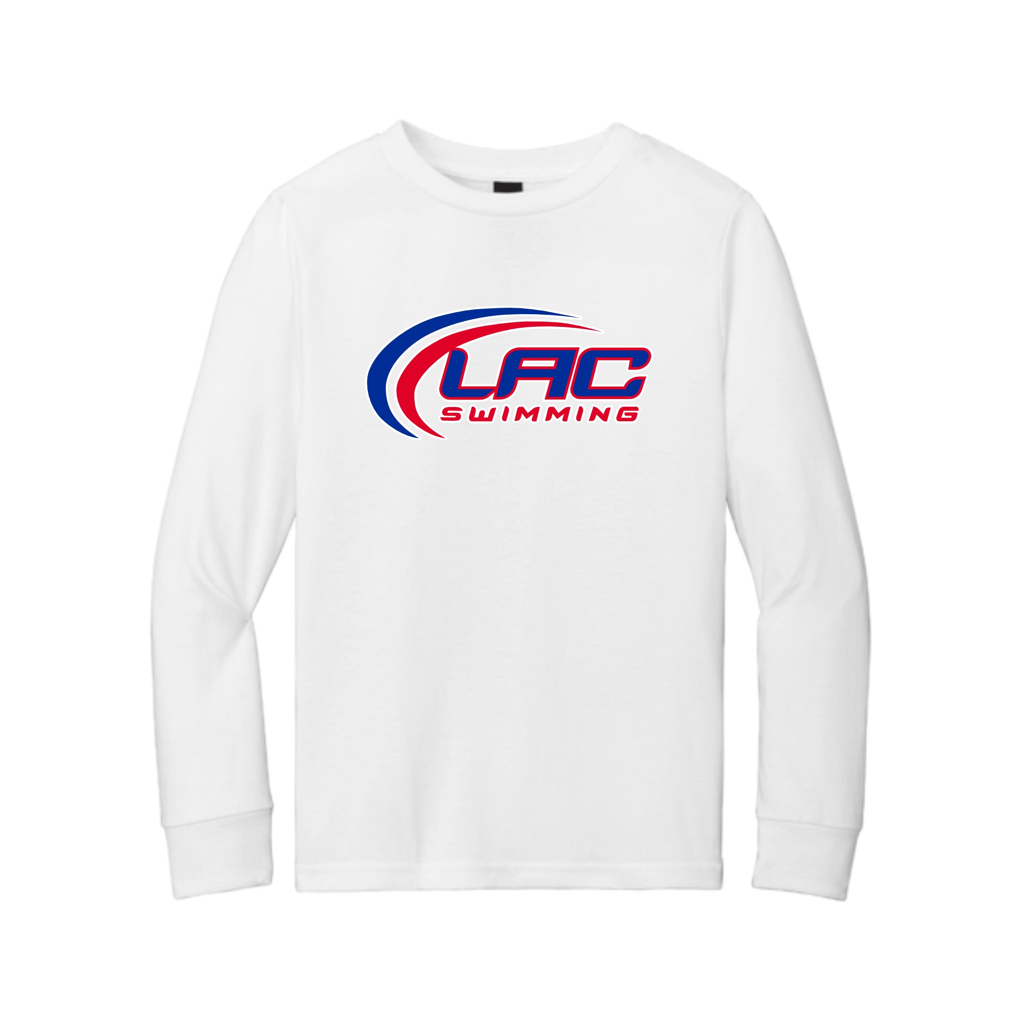 LACSH009-03 Youth White Long Sleeve Tee