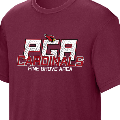 PGASH01 - 07 Maroon Sport-Tech Tee