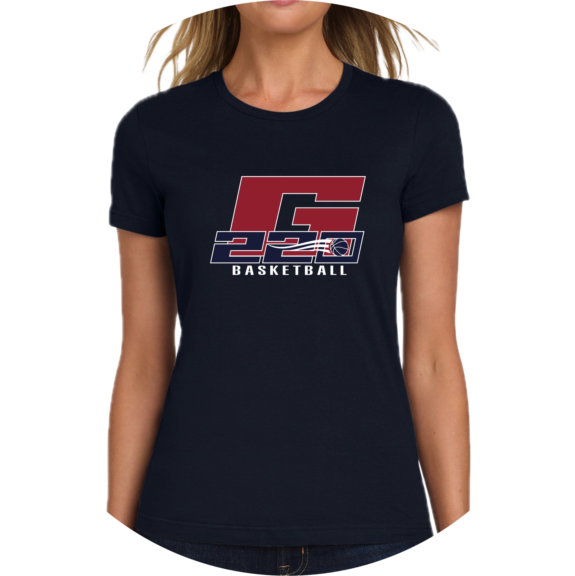G220B0325-02 Navy Women's Short Sleeve Tee