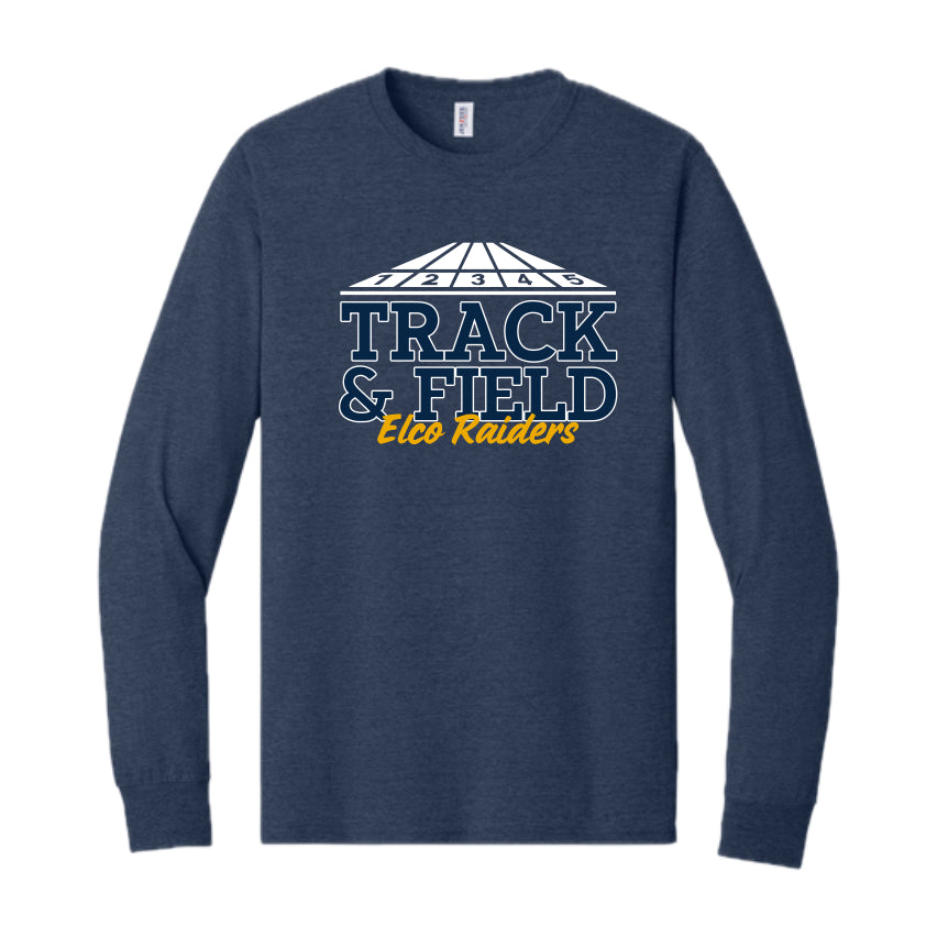 ETFSH04 04 Heather Navy Long Sleeve Tee