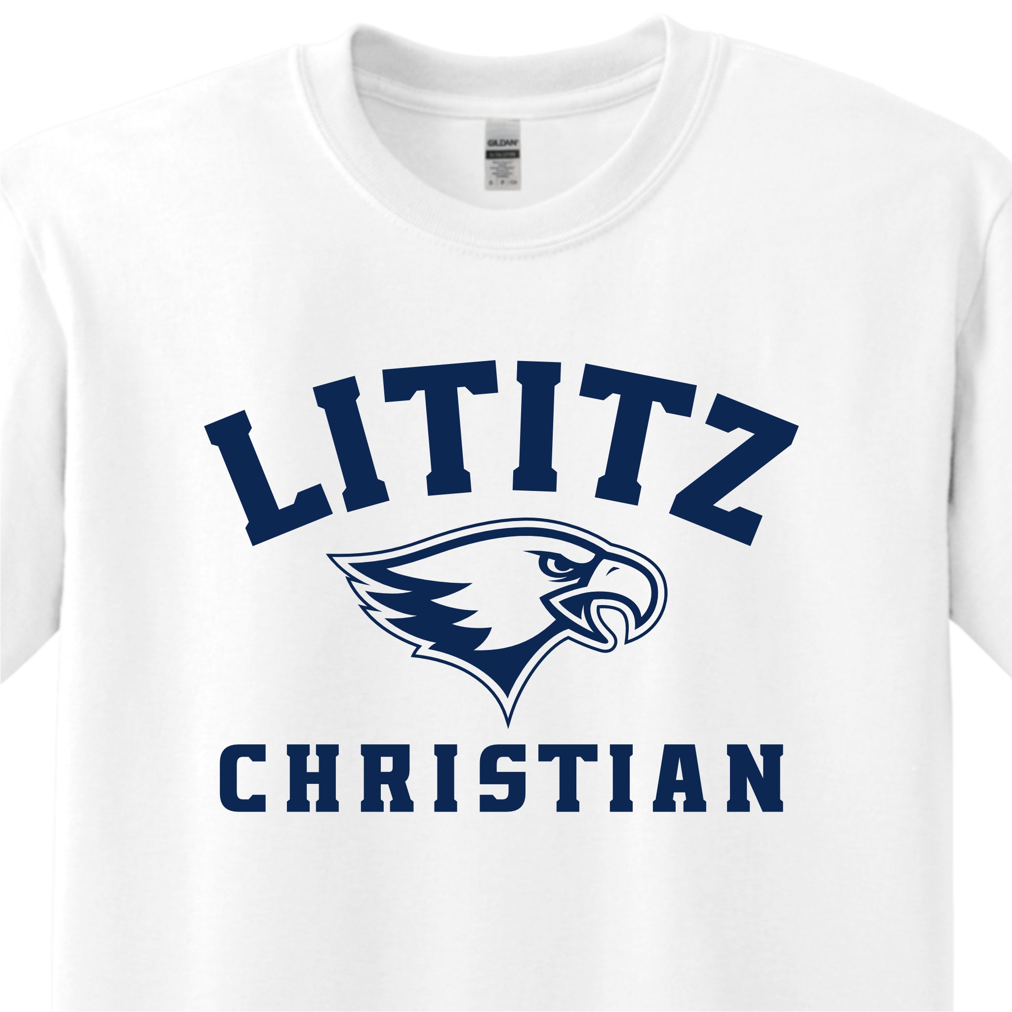 LCS001 - White Short Sleeve Logo Tee