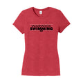 WARSWSH01-04 Ladies Red Frost Triblend Short Sleeve Tee