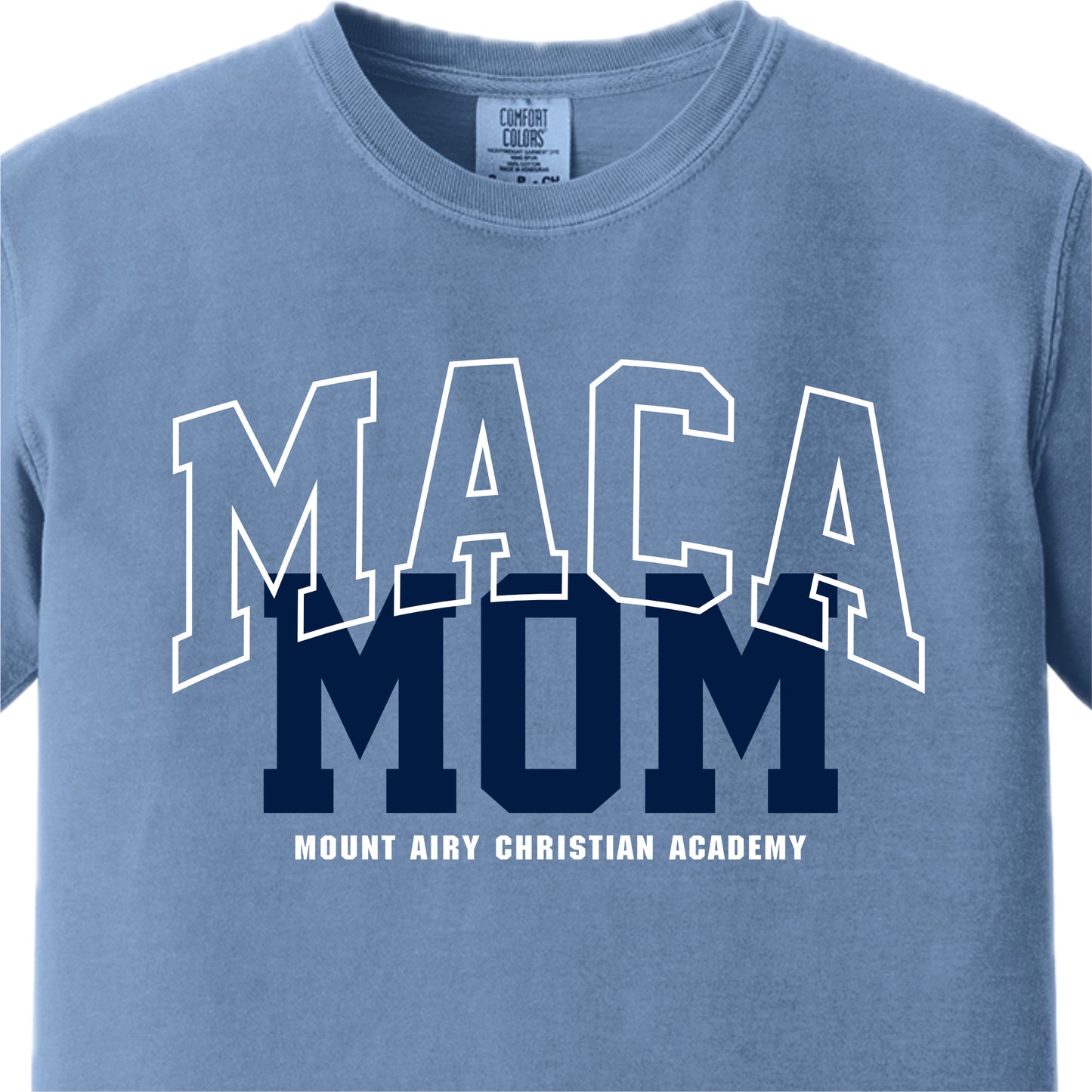 MACA027 - Comfort Colors ® Washed Denim Short Sleeve Mom Tee