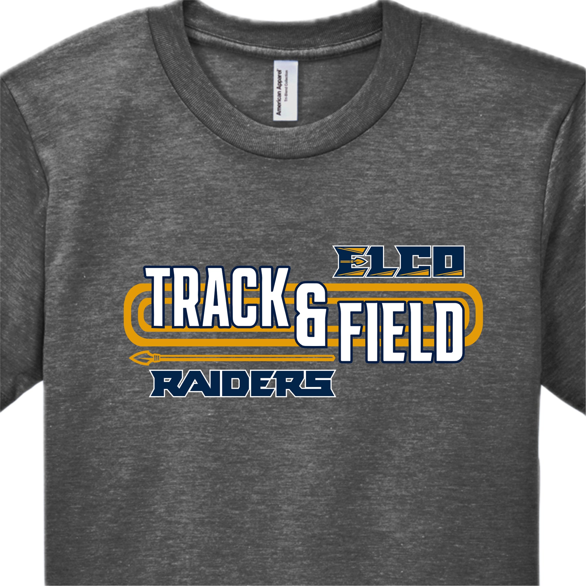 ETFSH02-02 Ath Grey Short Sleeve Soft Tee