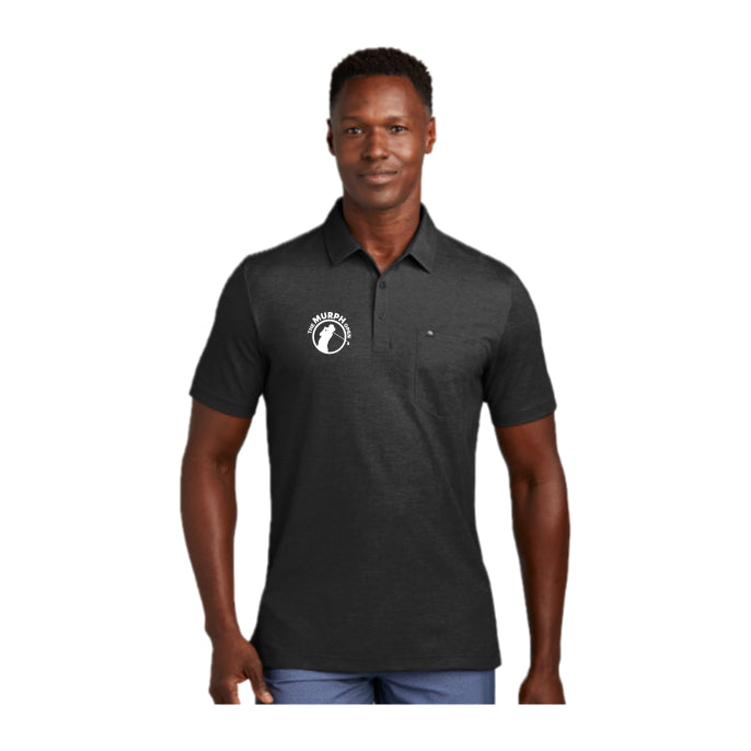 TMOSH01-02 TravisMathew Oceanside Heather Pocket Polo