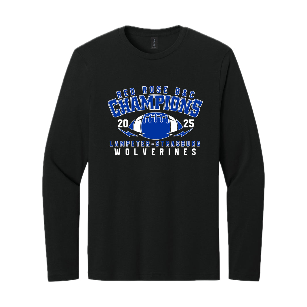 LSW004 - Black Long Sleeve Champions Tee