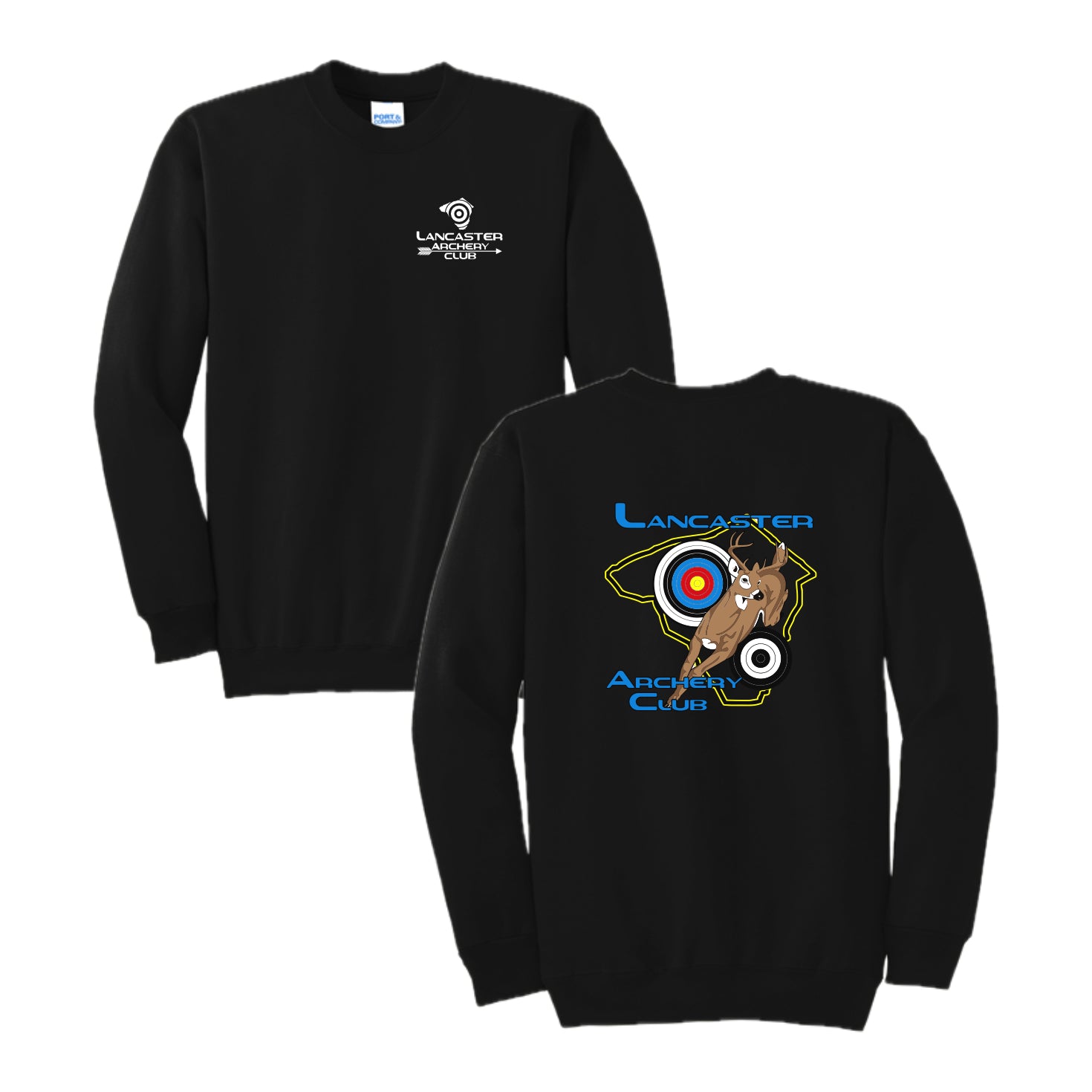 LACLSH01 - 004 Black Crewneck Sweatshirt