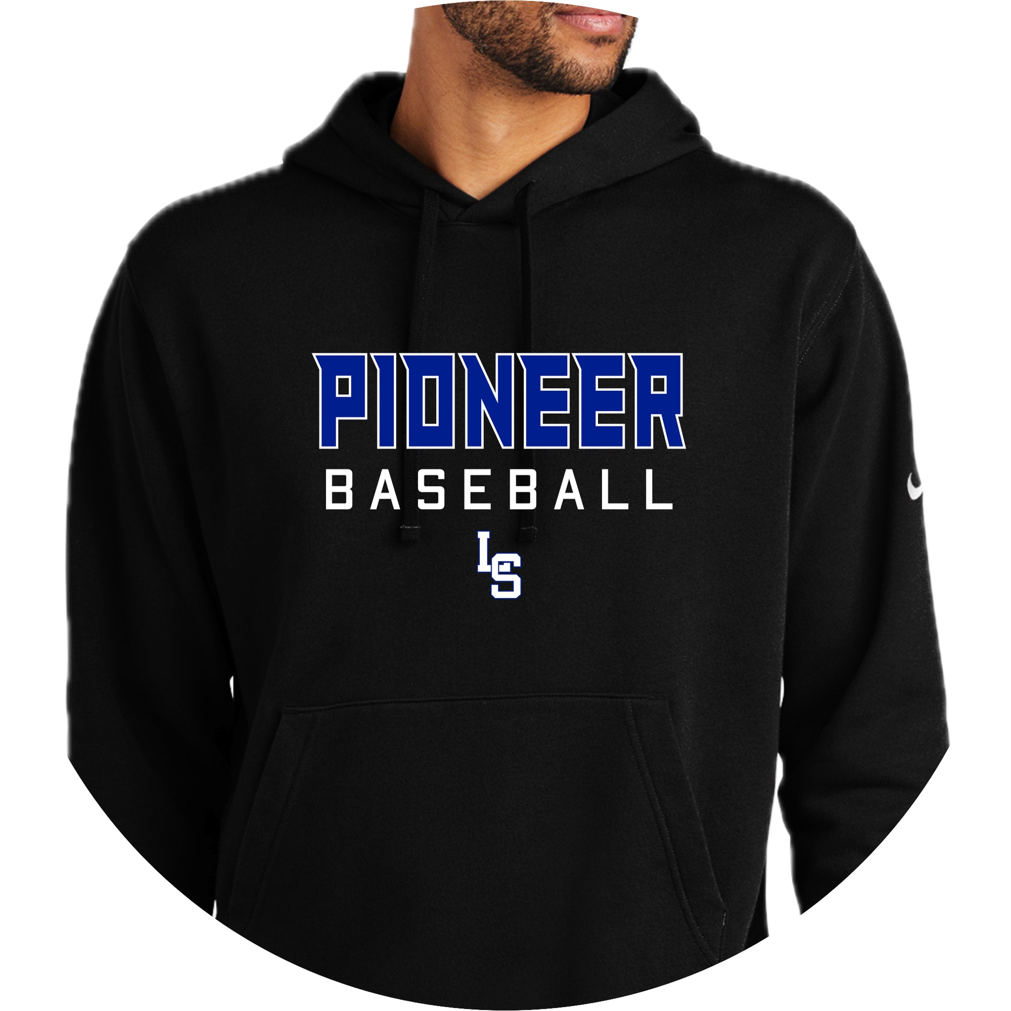 LSHS0225-17  Nike Black Hooded Sweatshirt