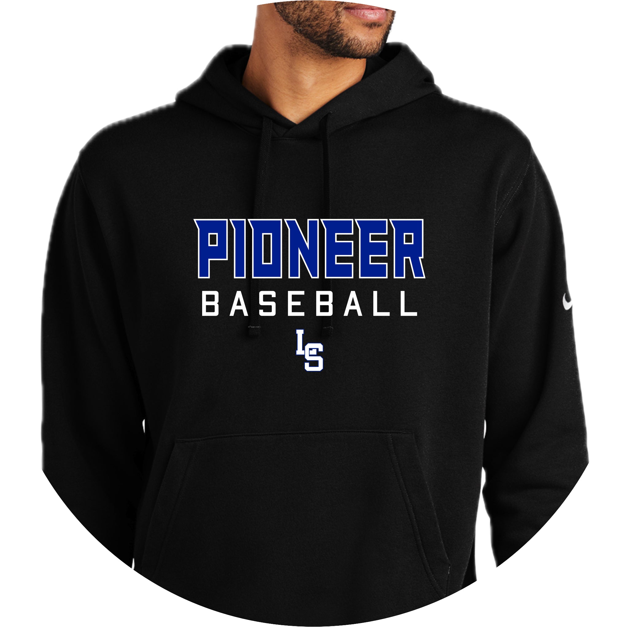 LSHS0225-17  Nike Black Hooded Sweatshirt