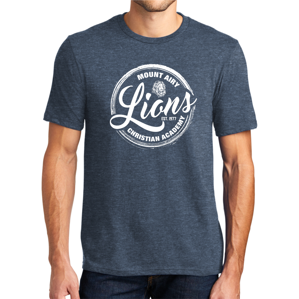 MACA006: Heather Navy Lions Tee