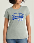 LSYB01 - 025 Heathered Grey Ladies Short Sleeve Tee