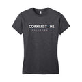 CVCSH03 - 04 Ladies Heathered Charcoal Short Sleeve Tee