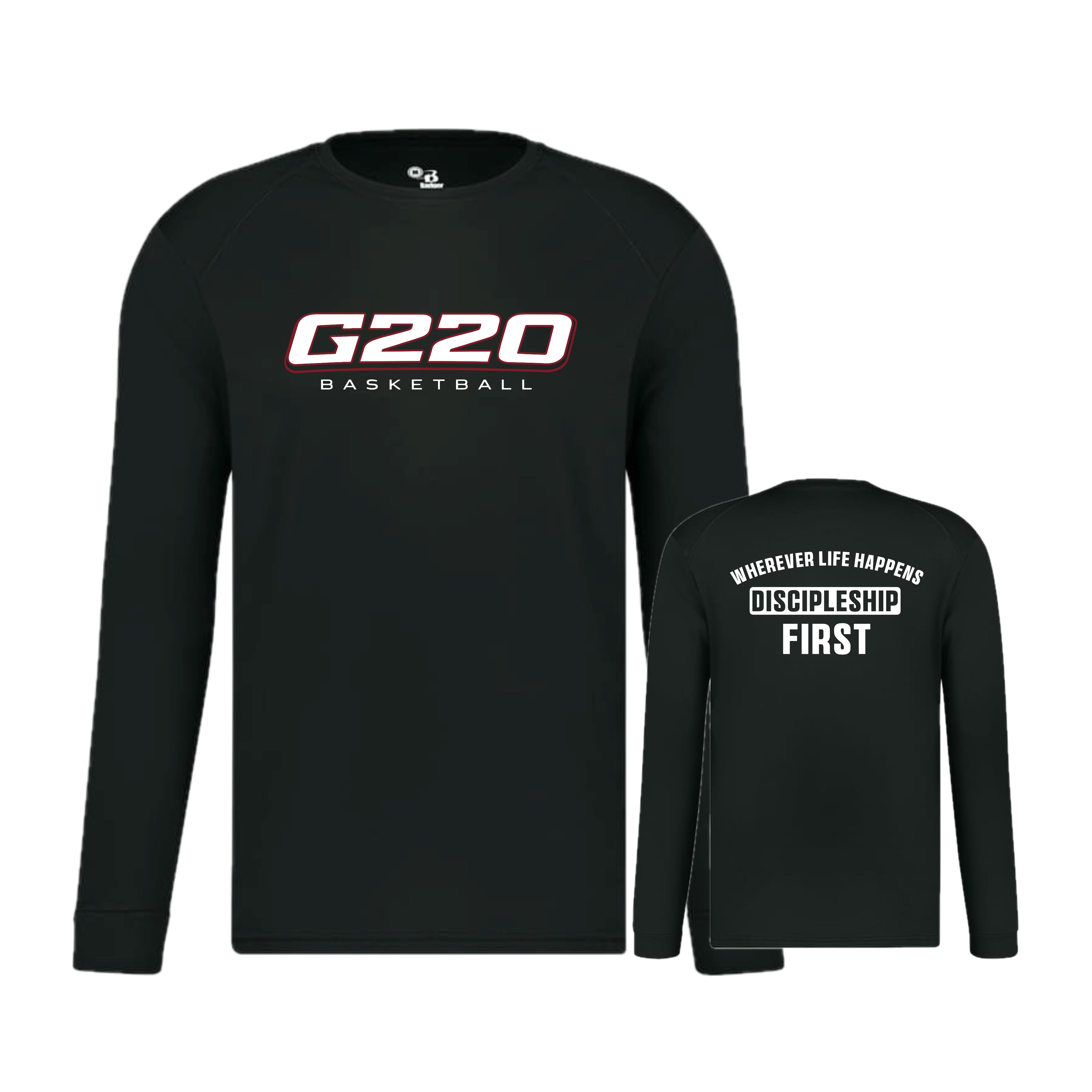 G220SH02 11 Black Performance Long Sleeve Tee