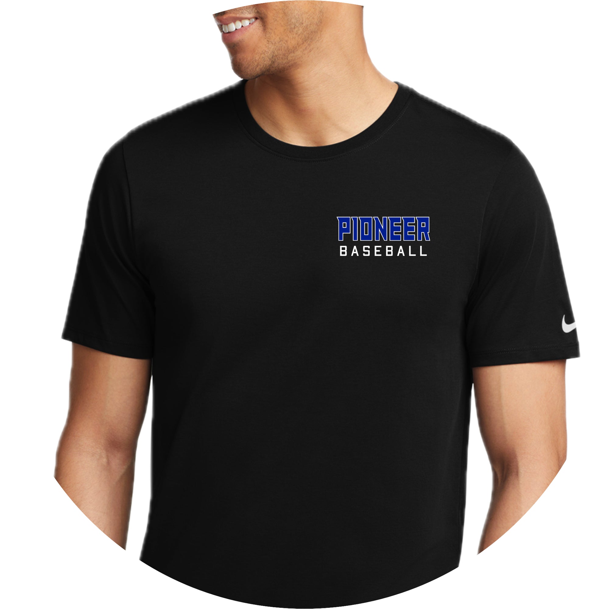 LSHS0225-07  Nike Black Short Sleeve Performance Tee