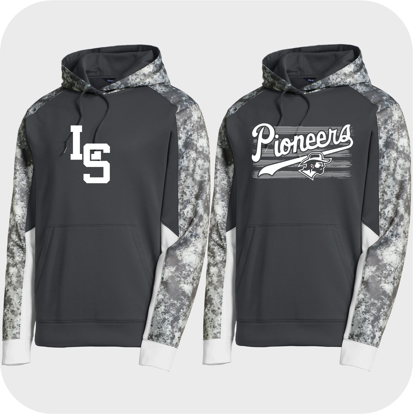 LSELEM01 - 18 Grey Performance Hoody