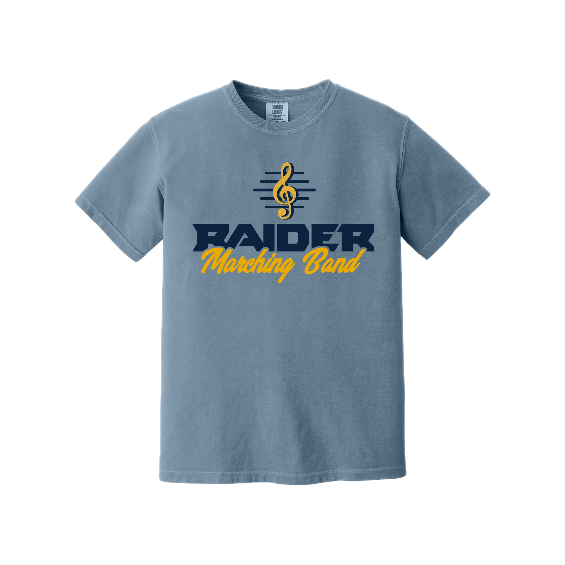 EBANDSH02 - 04 Comfort Colors Blue Jean Raider Band Tee