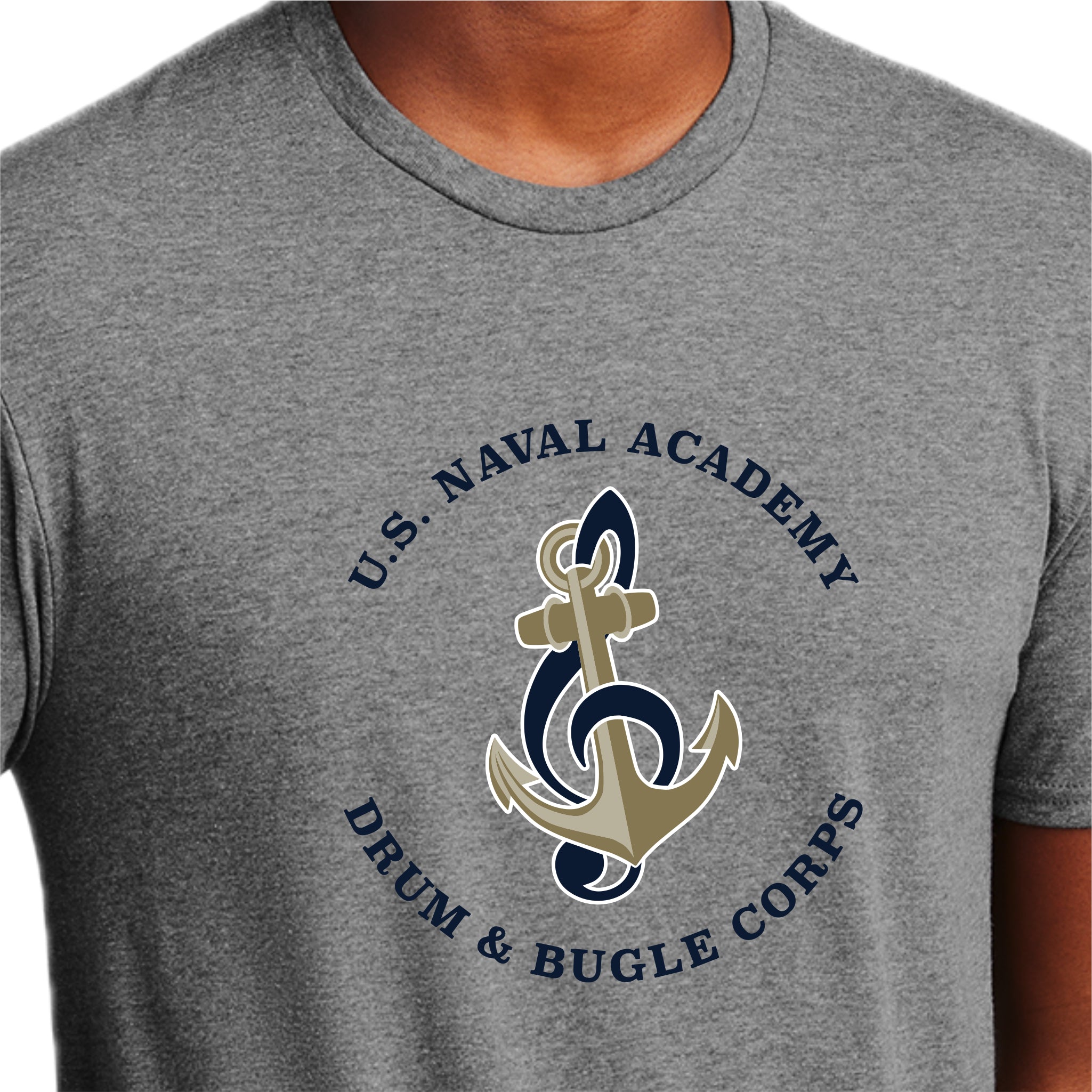 USNASH01-02 Grey Anchor Short Sleeve Tee