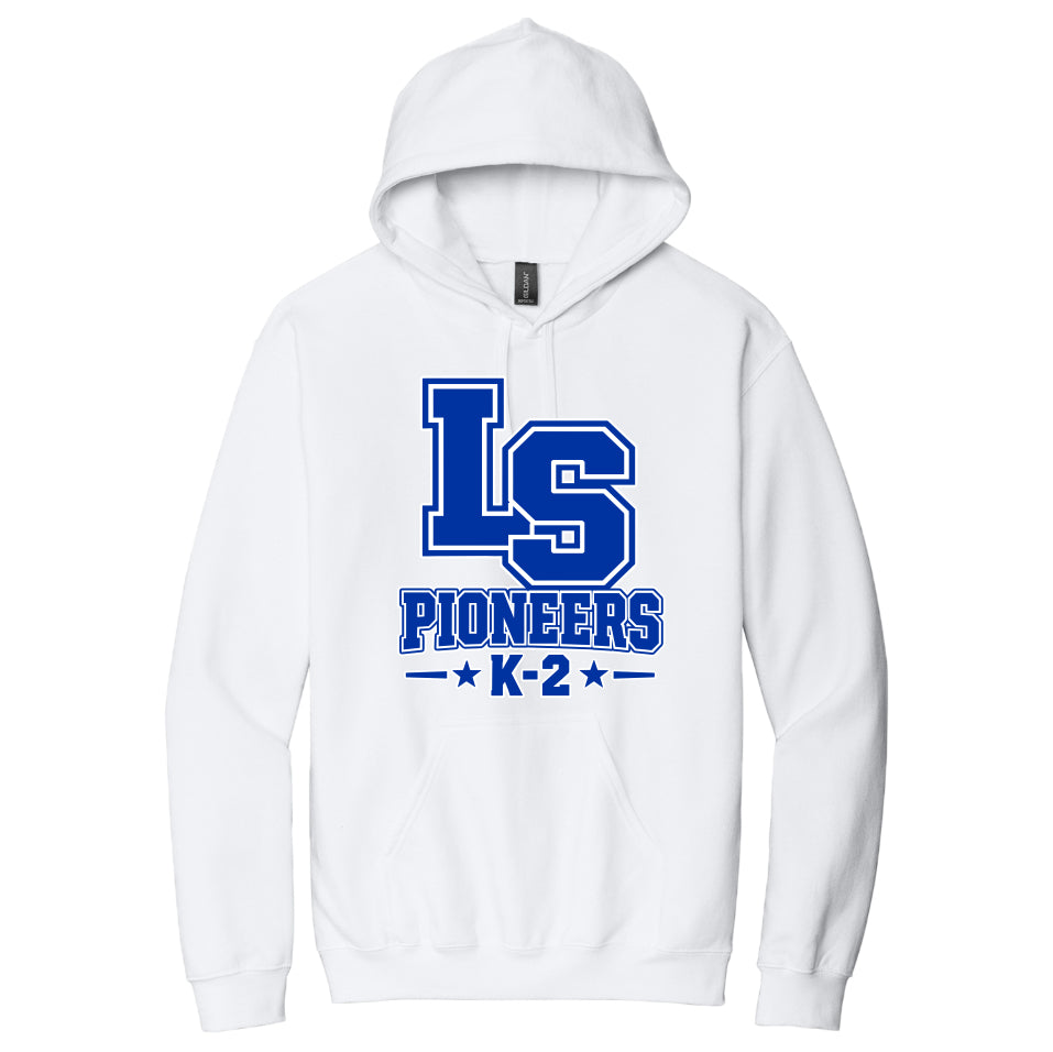 LSLAMELSH01 - 37 White LS Hooded Sweatshirt