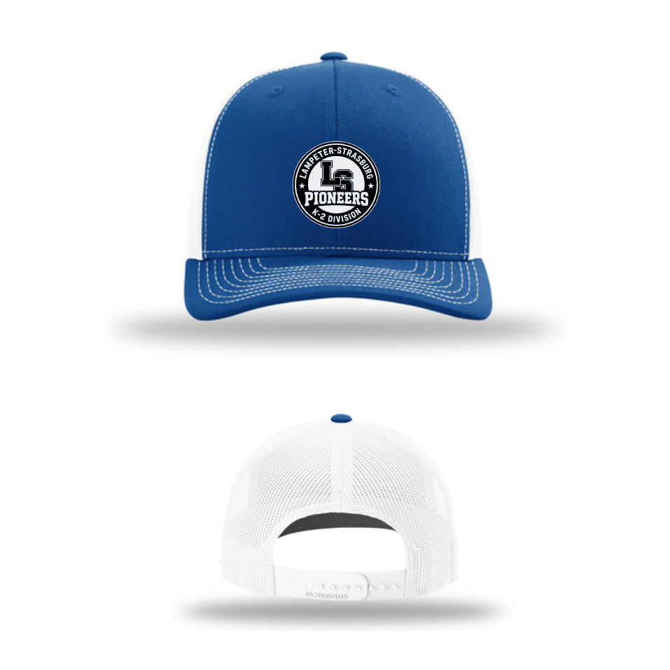 LSLAMELSH01 - 61 Royal Blue/White Richardson Trucker Cap
