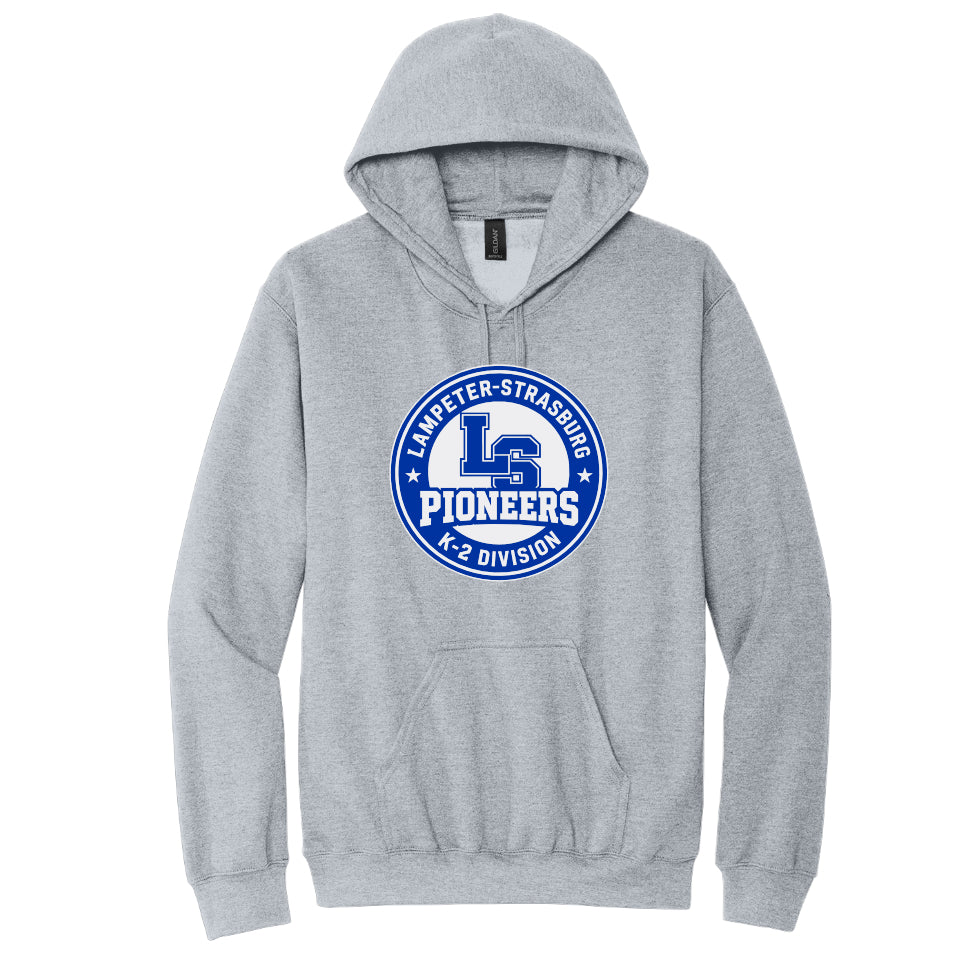 LSLAMELSH01 - 42 Grey Circle Hooded Sweatshirt