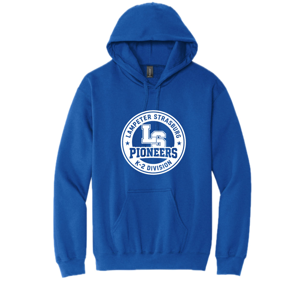 LSLAMELSH01 - 44 Royal Blue Circle Hooded Sweatshirt