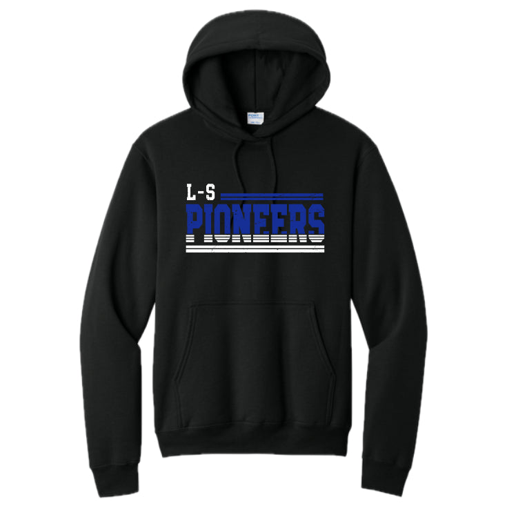 LSHHSH01 - 28 Black LS PIONEERS Hooded Sweatshirt