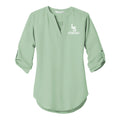 LSHSPTO1-16 Misty Sage Women's 3/4 Sleeve Tunic Blouse