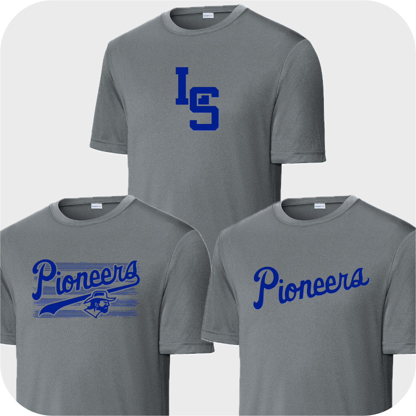 LSELEM01 - 04 Grey Concrete Performance Short Sleeve