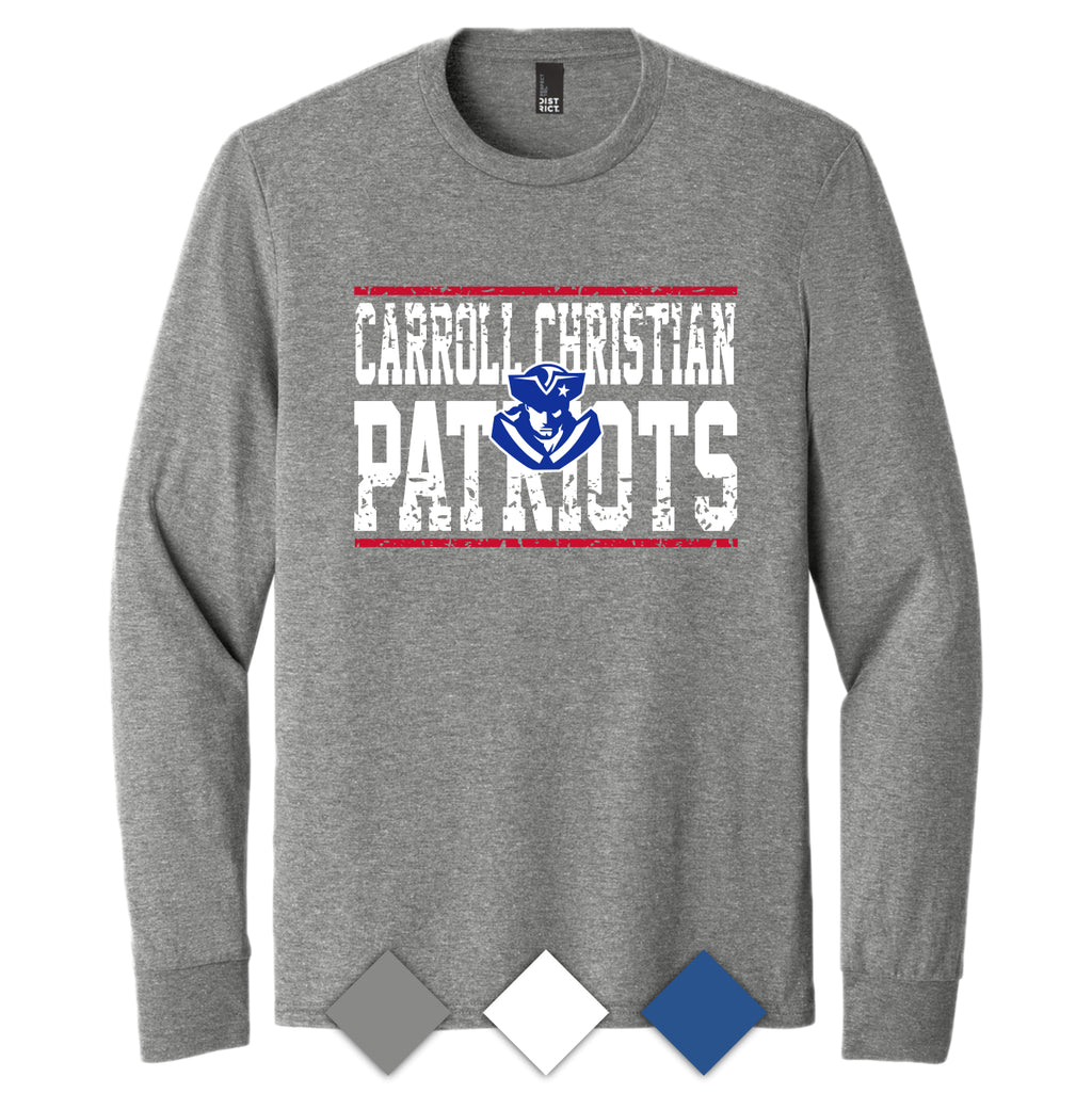 CCS033 CC Patriots Logo Long Sleeve Tee