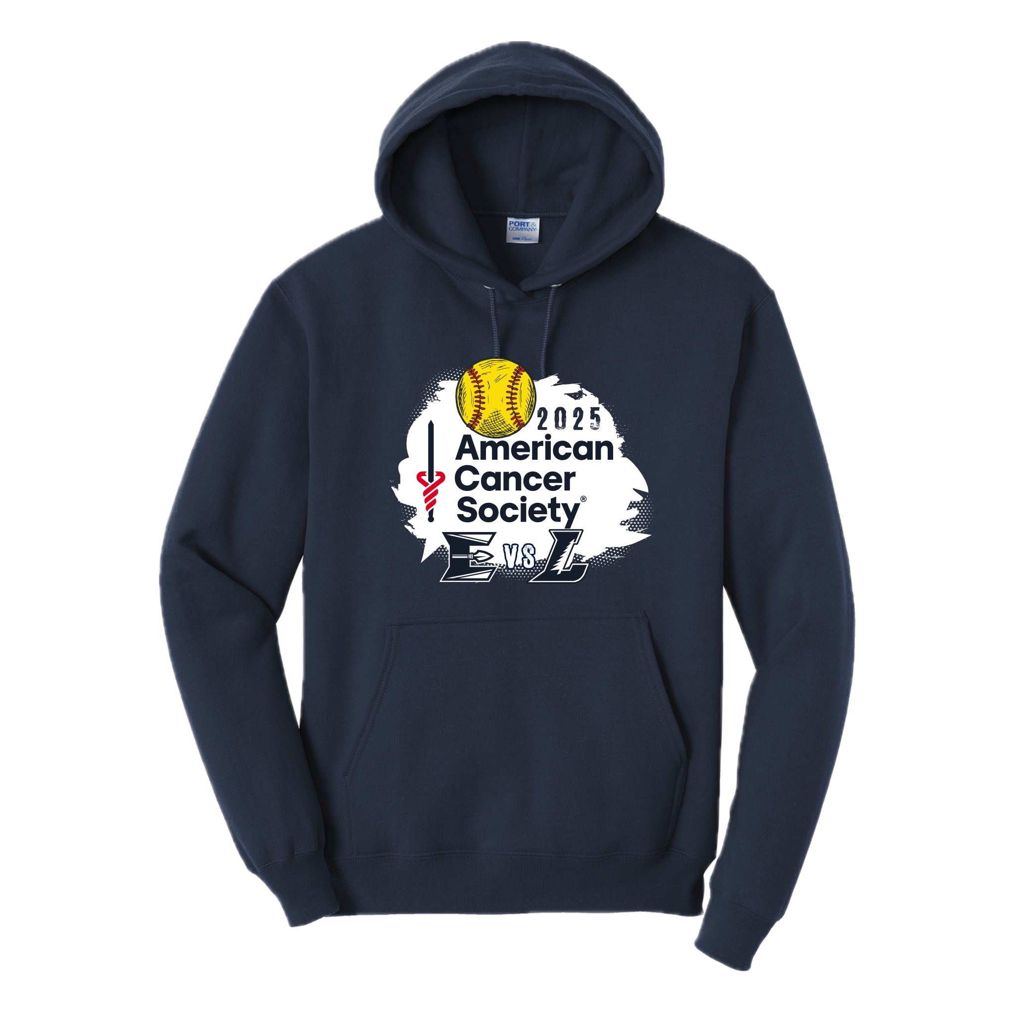 ESB0325-05 Navy Elco Lebanon ACS Logo Hoody