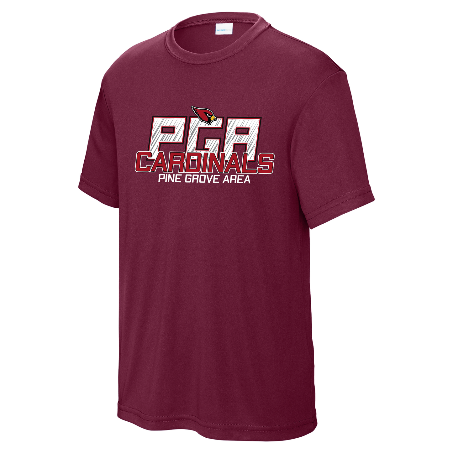 PGASH01 - 07 Maroon Sport-Tech Tee