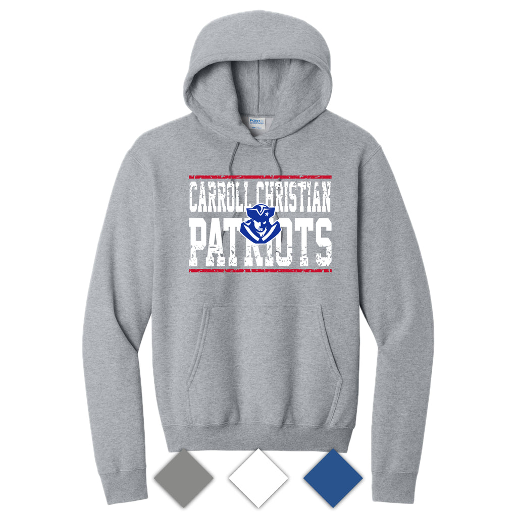 CCS039 CS Patriots Logo Hooded Sweatshirt