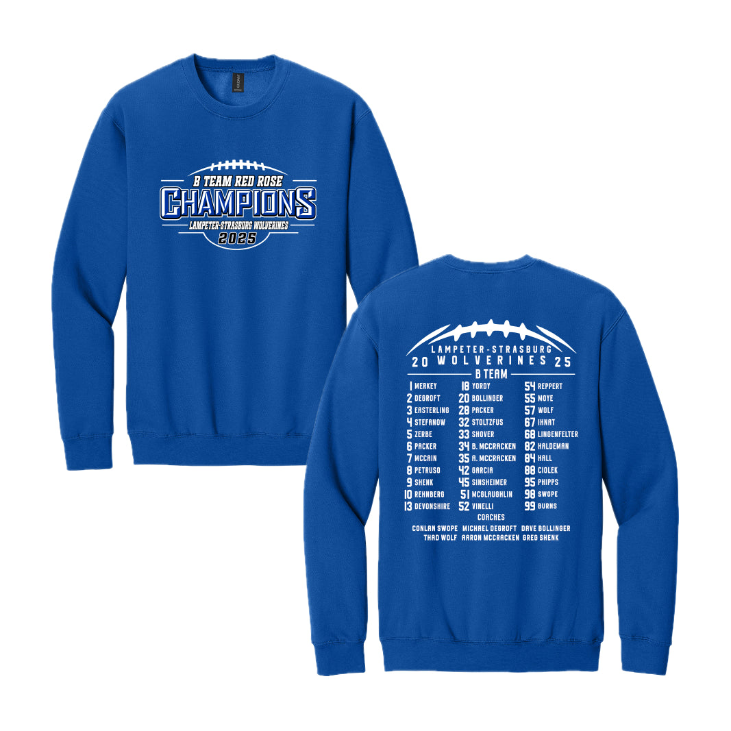 LSW014 - Royal Crew Neck B Team Champions Sweatshirt