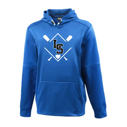 LSY0225-LS15 Royal LS Performance Hooded Sweatshirt