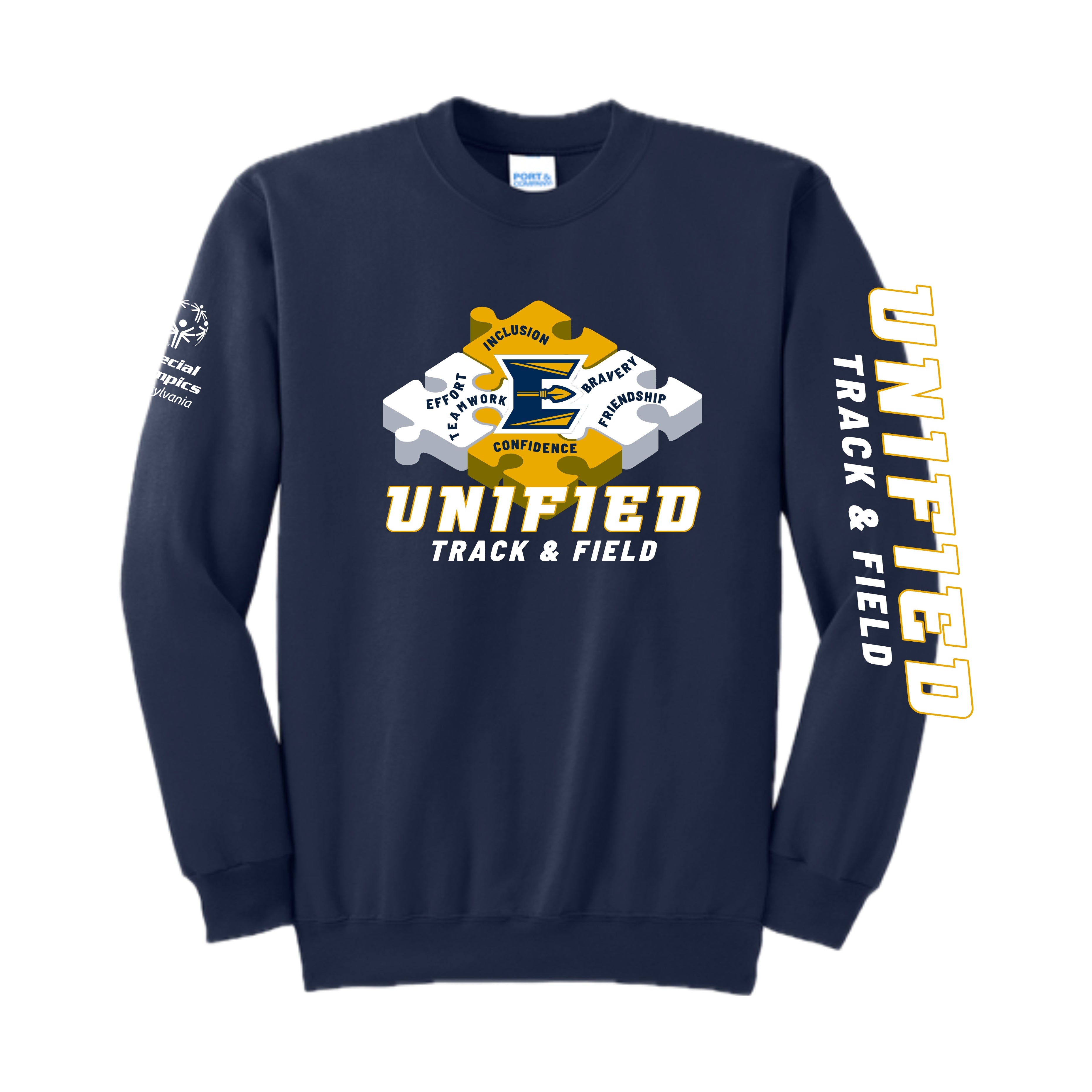 ELUNSH02-005 Navy Crew Neck Sweatshirt