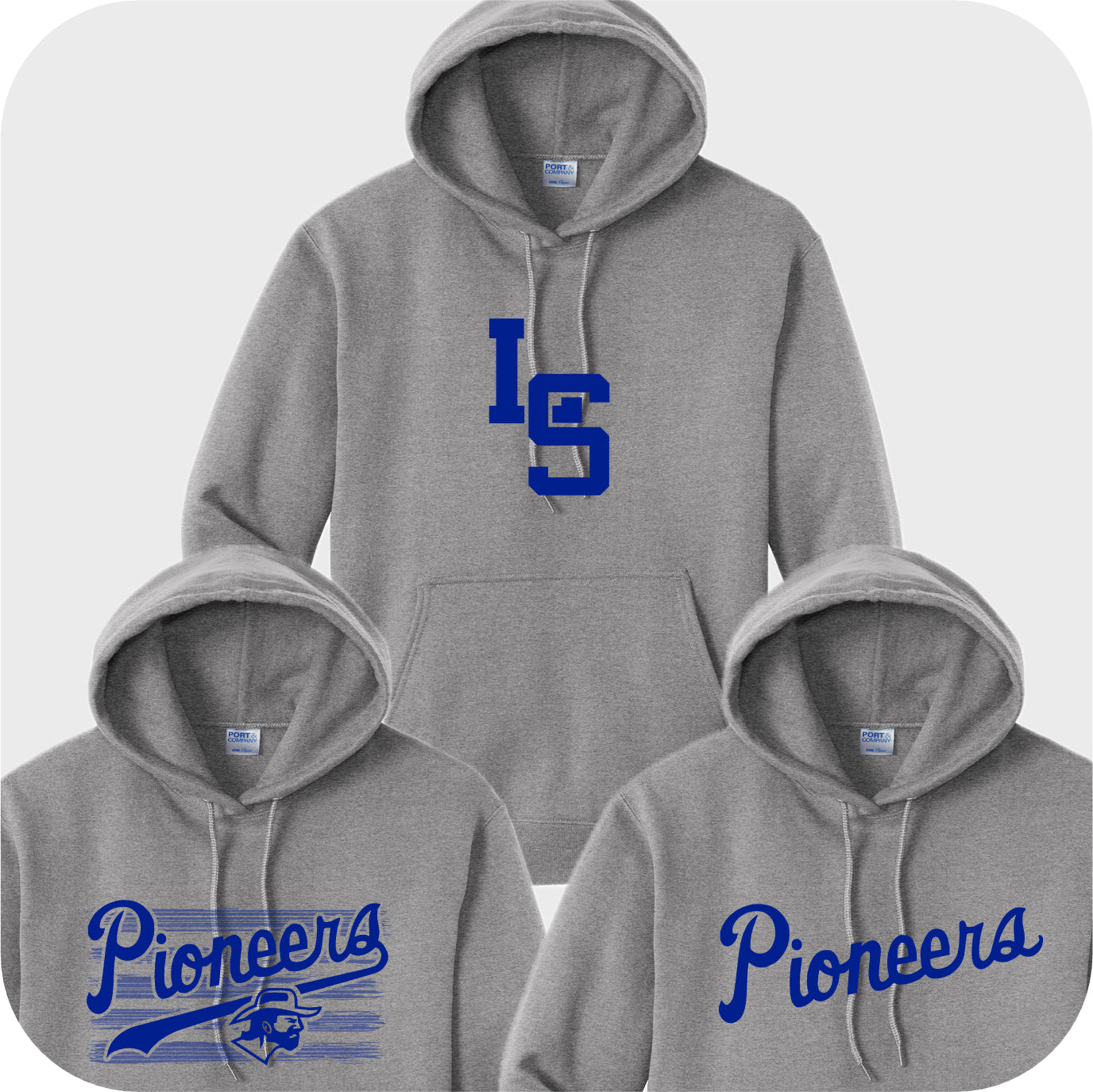 LSELEM01 - 12 Ath Heather Hooded Sweatshirt