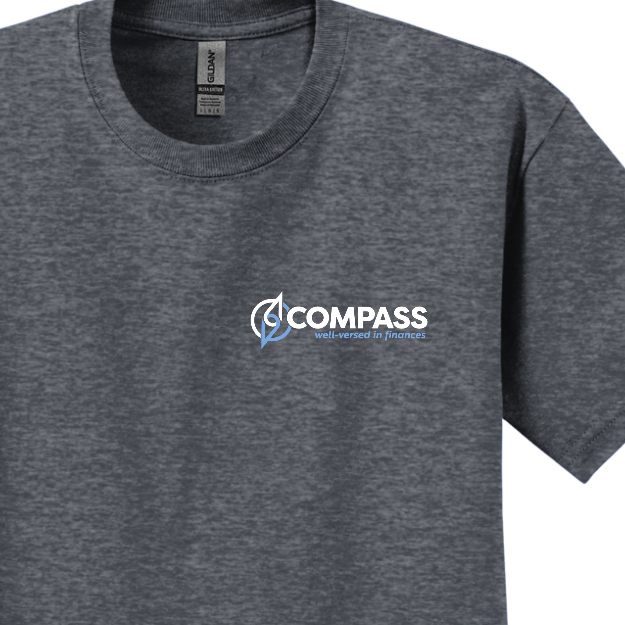 COM042 Heather Grey 100% Cotton T-Shirt