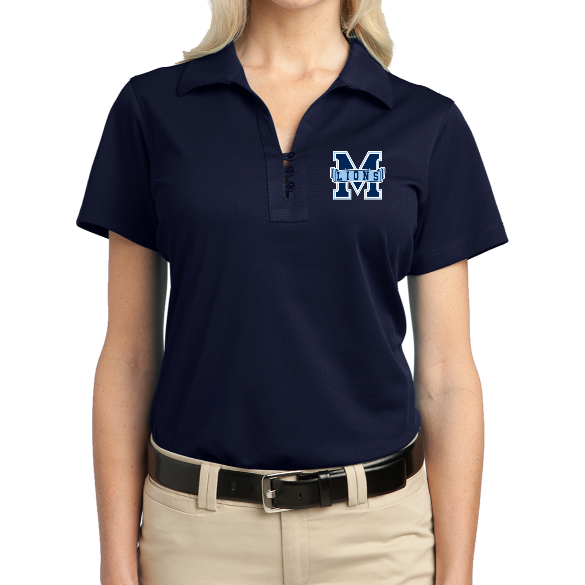 MACA018 - Navy M Lions Ladies Performance Polo