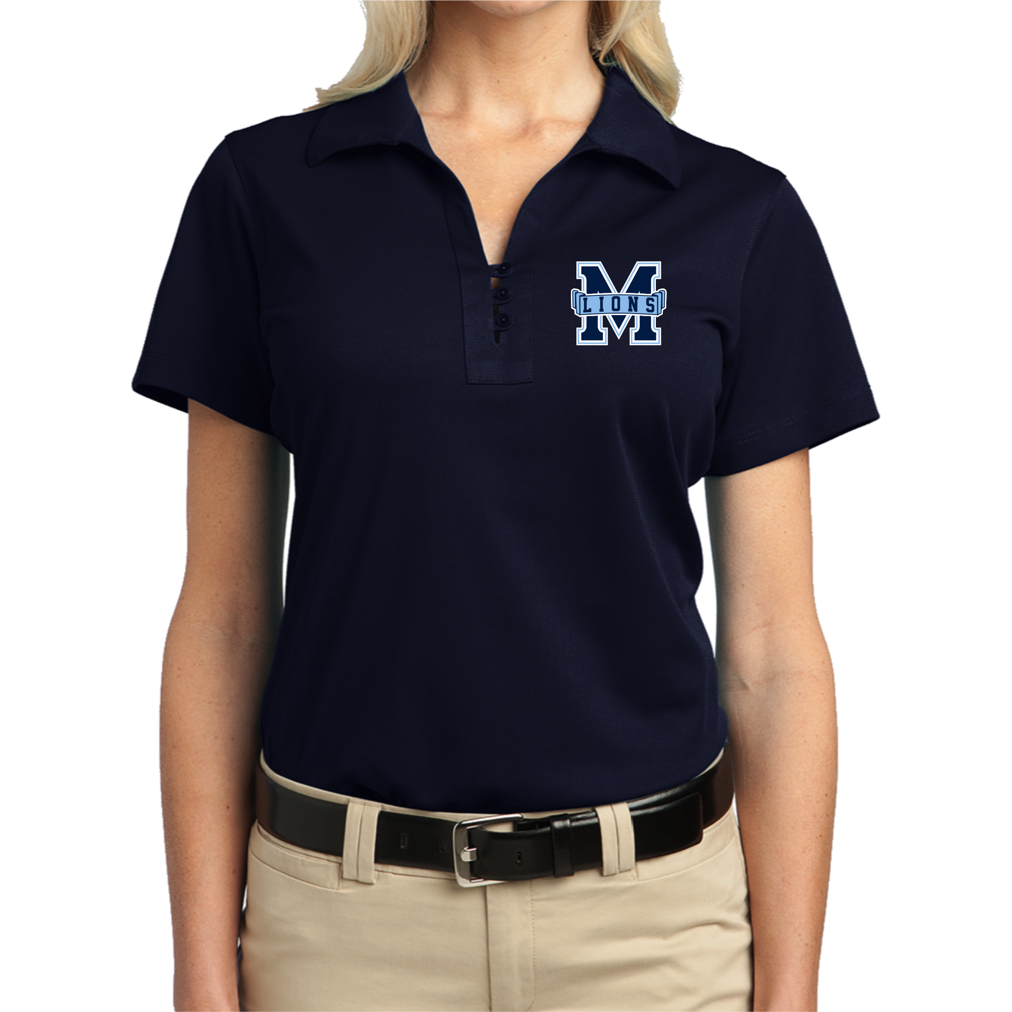 MACA018 - Navy M Lions Ladies Performance Polo