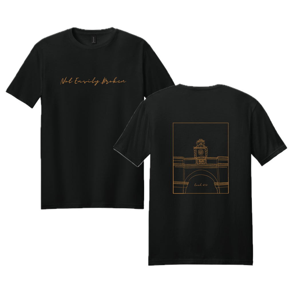 NEBSH01 - 03  Black Softstyle Short Sleeve Tee