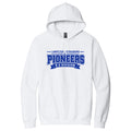 LSLAMELSH01 - 45 White Pioneers Hooded Sweatshirt