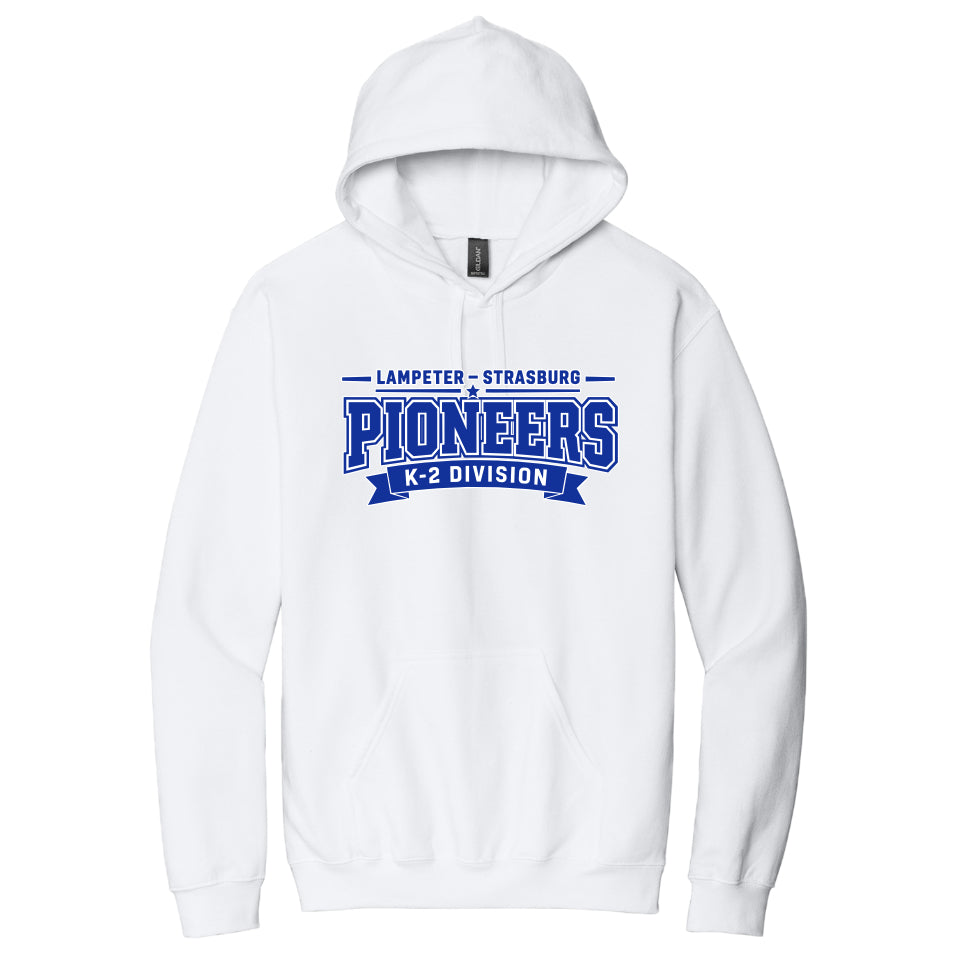 LSLAMELSH01 - 45 White Pioneers Hooded Sweatshirt