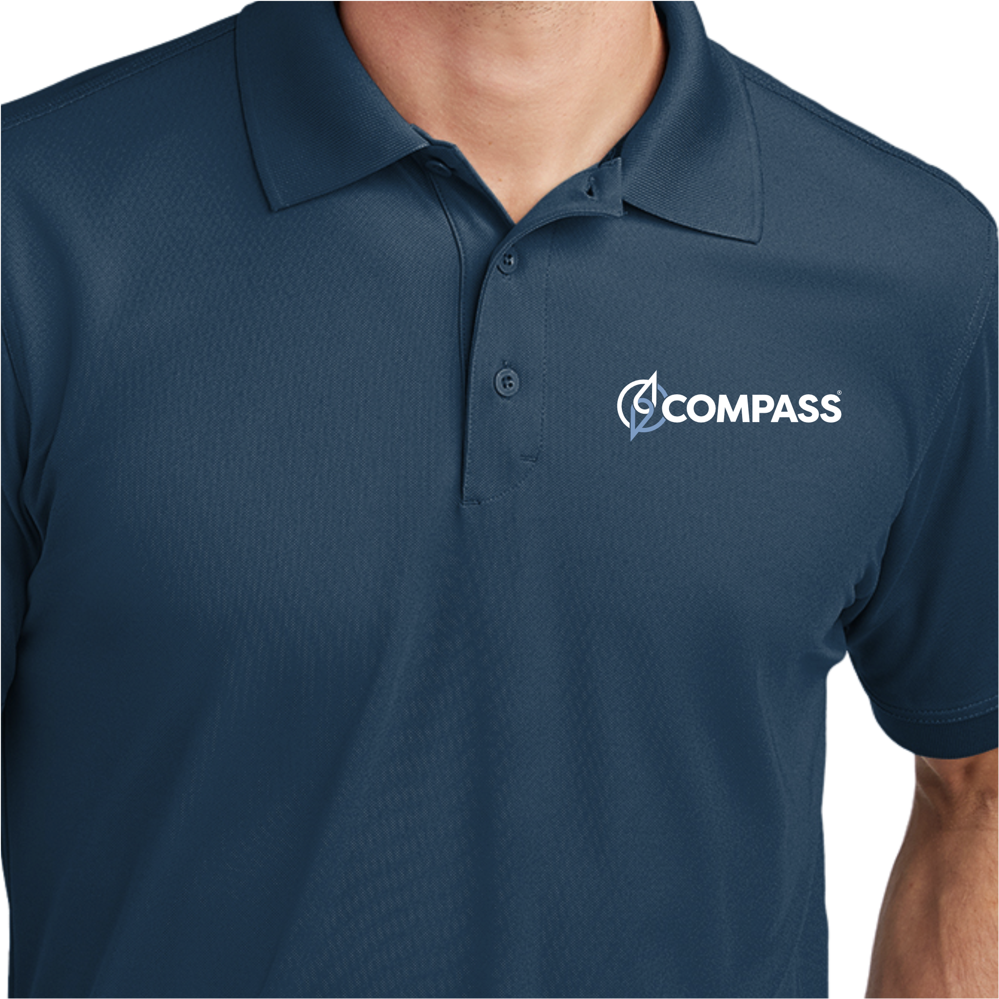 COM020 Blue Performance Polo