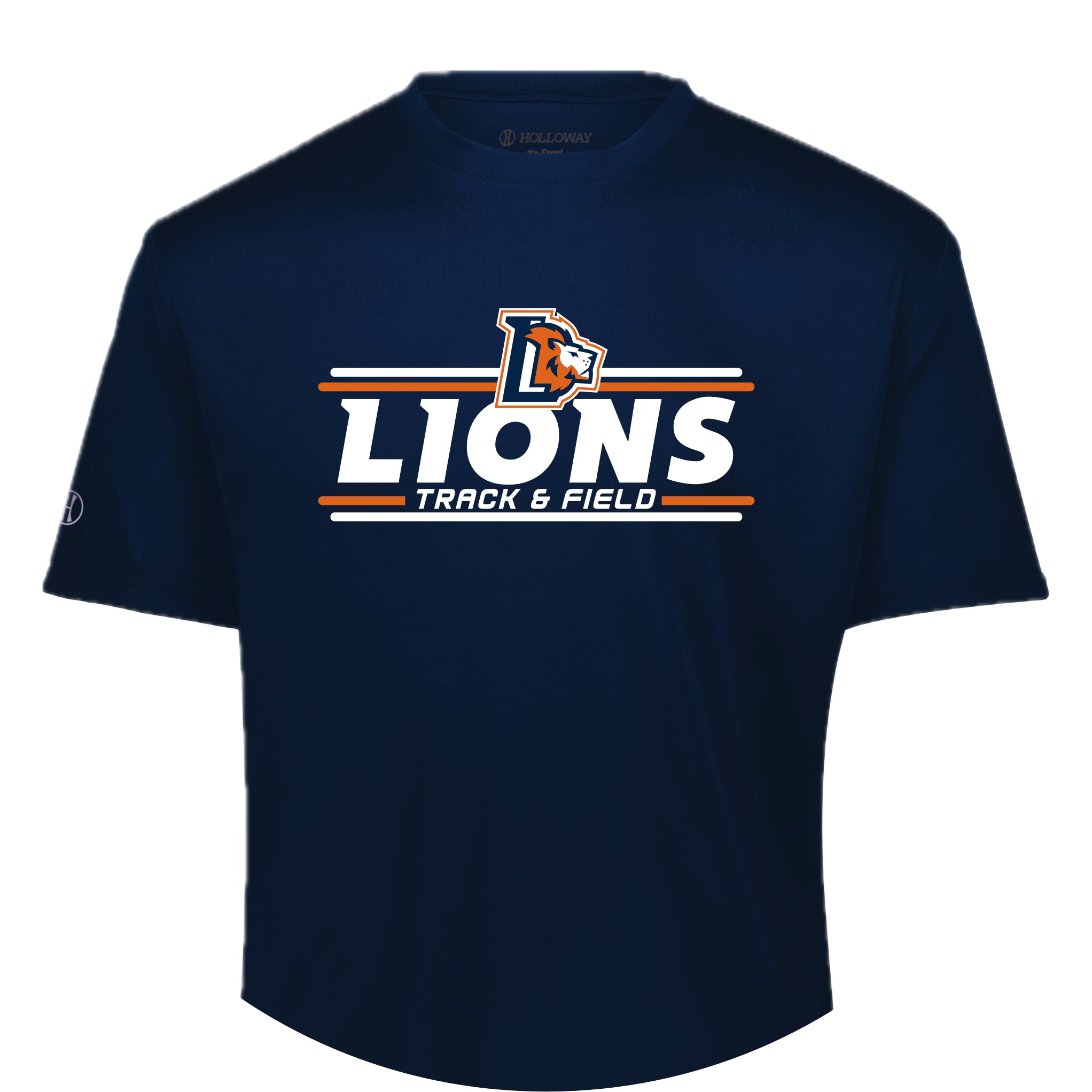 LCCS0325-03 Navy Performance Shot Sleeve Tee