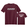G220SH02 03 Maroon Short Sleeve Tee