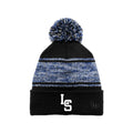 LSHHSH01 - 35 Black/Royal New Era Knit Chilled Pom Beanie