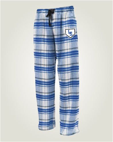 LSYB01 - 037 White/Royal Flannel Pant