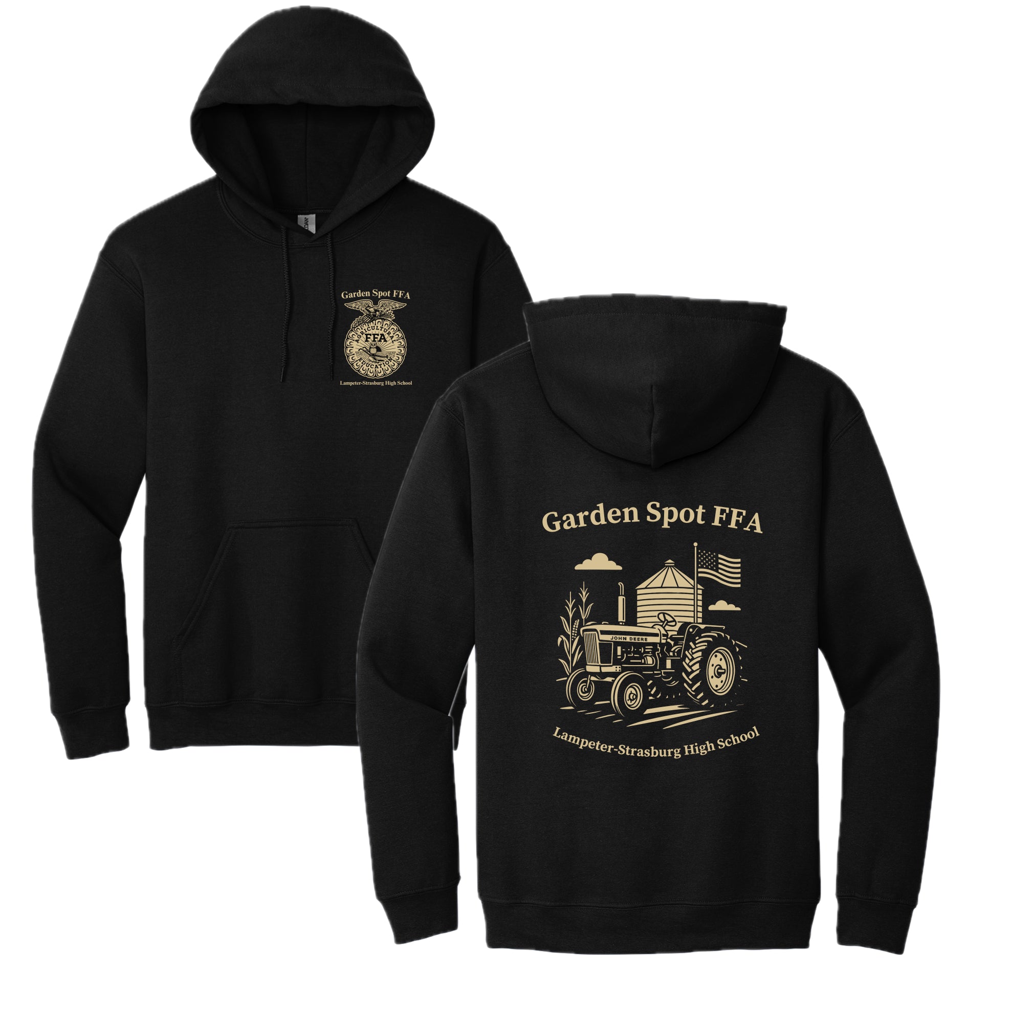 GSFFASH02 - 06 Black Hooded Sweatshirt