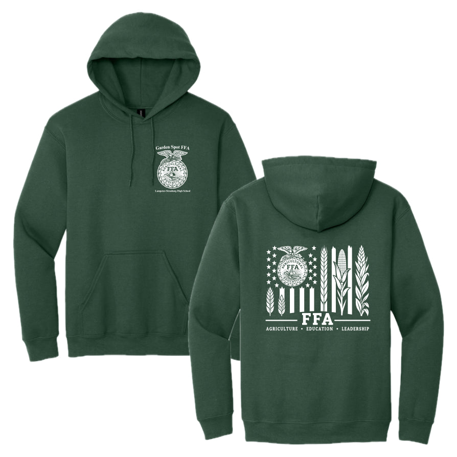 GSFFASH03 - 06 Forest Green Hooded Sweatshirt